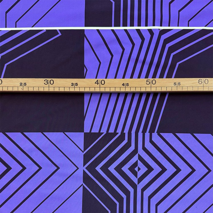 Lycra motifs géométrique - Marseille Textiles