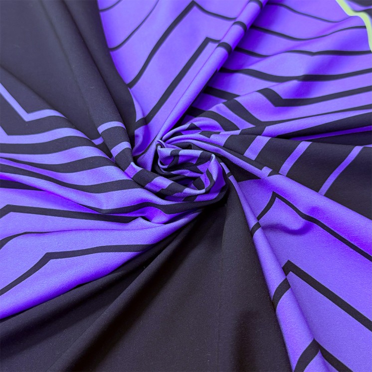 Lycra motifs géométrique - Marseille Textiles
