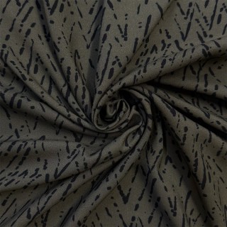 Viscose motif abstrait - Marseille Textiles