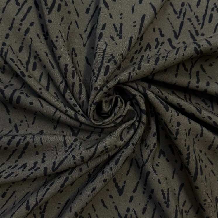 Viscose motif abstrait - Marseille Textiles