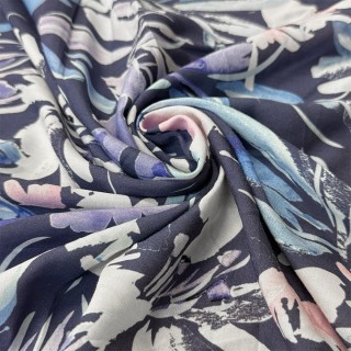Viscose imprimé botanique - Marseille Textiles