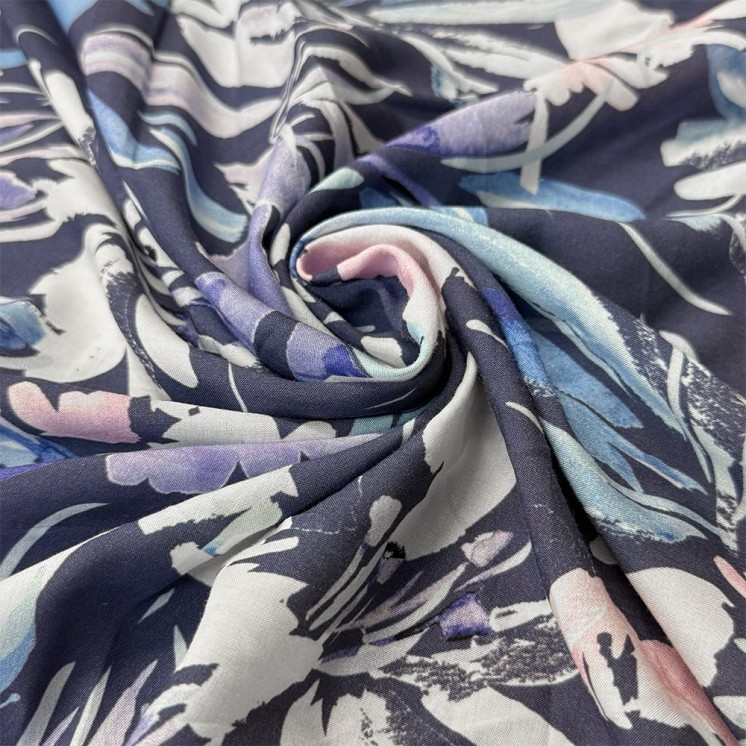 Viscose imprimé botanique - Marseille Textiles