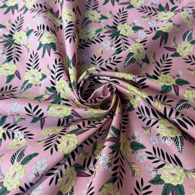 Coton imprimé Tropical- Marseille Textiles