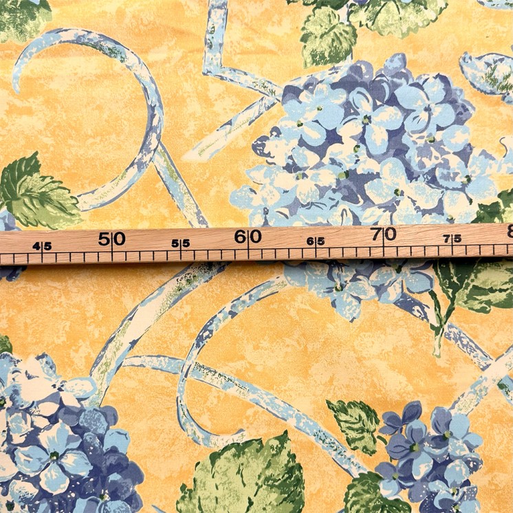 Coton imprimé Hortensia - Marseille Textiles