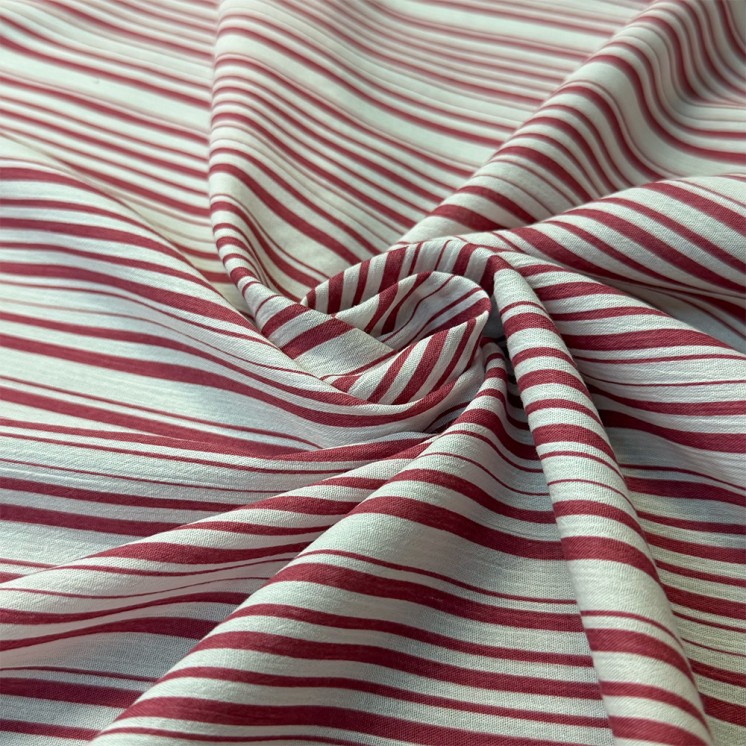Voile de Coton rayé - Marseille Textiles
