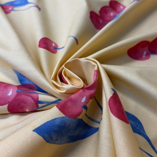 Coton imprimé cerises - Marseille Textiles