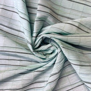 Coton Gaufré rayé - Marseille Textiles