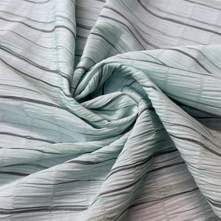 Coton Gaufré rayé - Marseille Textiles