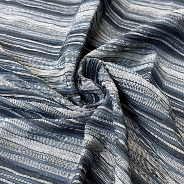Coton Gaufré rayé - Marseille Textiles