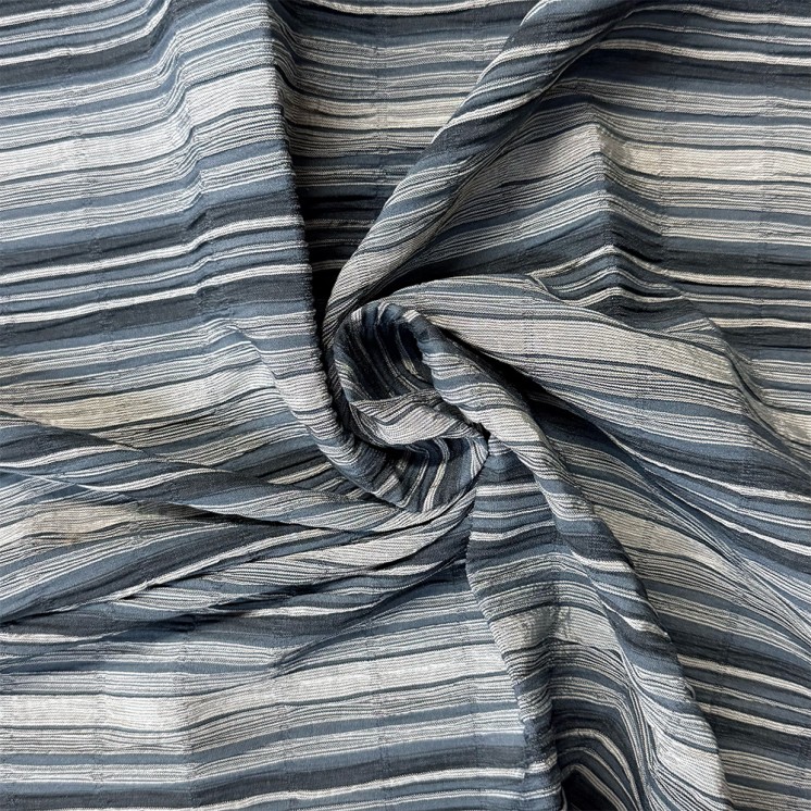 Coton Gaufré rayé - Marseille Textiles