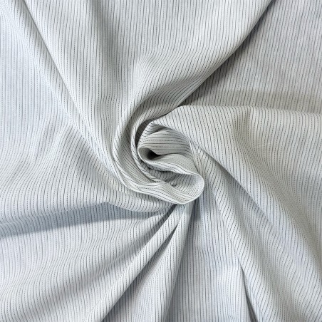 Coton micro rayé - Marseille Textiles