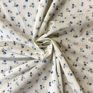 Coton motifs fleurs - Marseille Textiles