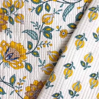 Matelassé imprimé indien - Marseille Textiles