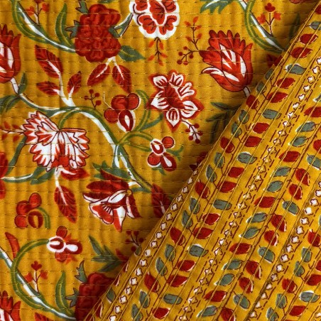 Matelassé imprimé indien - Marseille Textiles