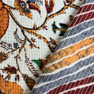 Matelassé imprimé indien - Marseille Textiles