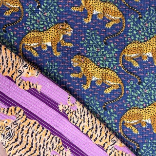 Matelassé imprimé indien - Marseille Textiles
