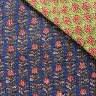 Matelassé imprimé indien - Marseille Textiles