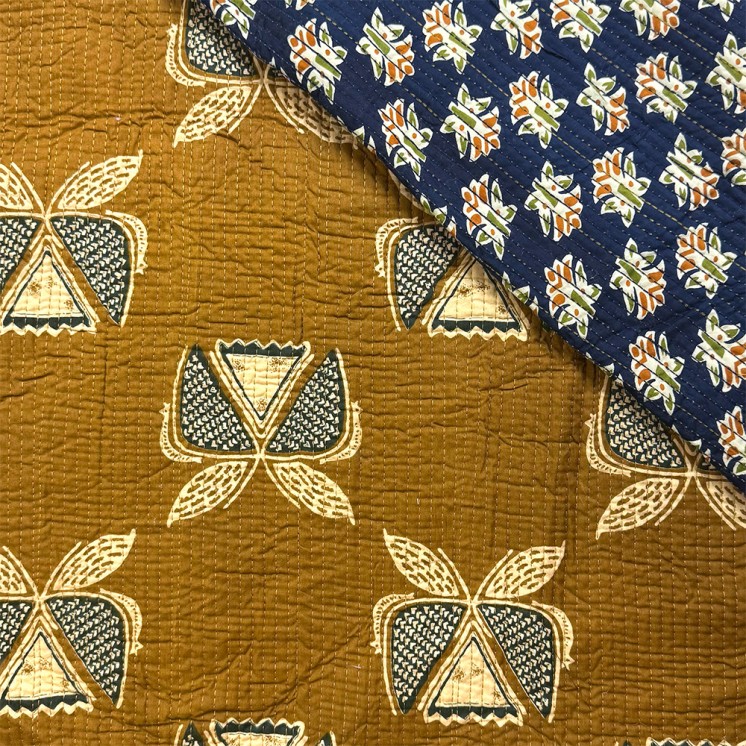 Matelassé imprimé indien - Marseille Textiles