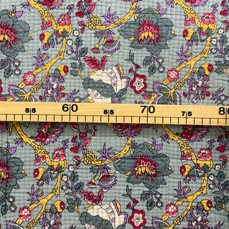 Matelassé imprimé indien - Marseille Textiles