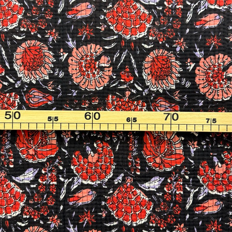 Matelassé imprimé indien - Marseille Textiles