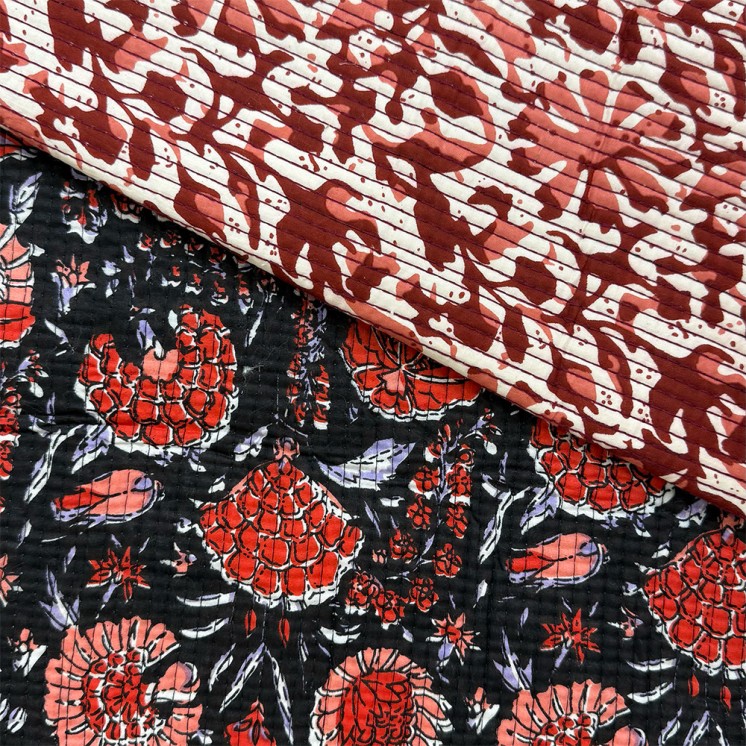 Matelassé imprimé indien - Marseille Textiles
