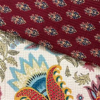 Matelassé imprimé indien - Marseille Textiles