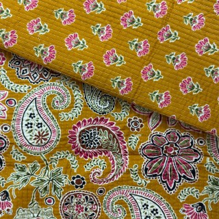 Matelassé imprimé indien - Marseille Textiles