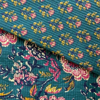 Matelassé imprimé indien - Marseille Textiles