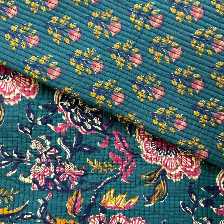 Matelassé imprimé indien - Marseille Textiles