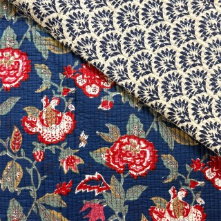 Matelassé imprimé indien - Marseille Textiles
