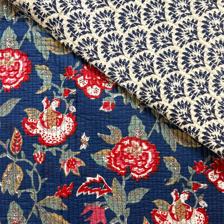 Matelassé imprimé indien - Marseille Textiles