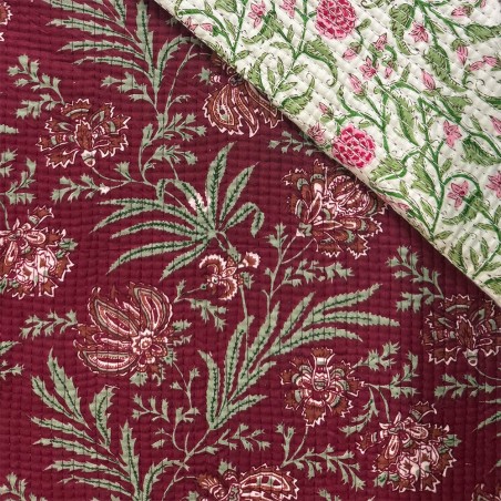 Matelassé imprimé indien - Marseille Textiles