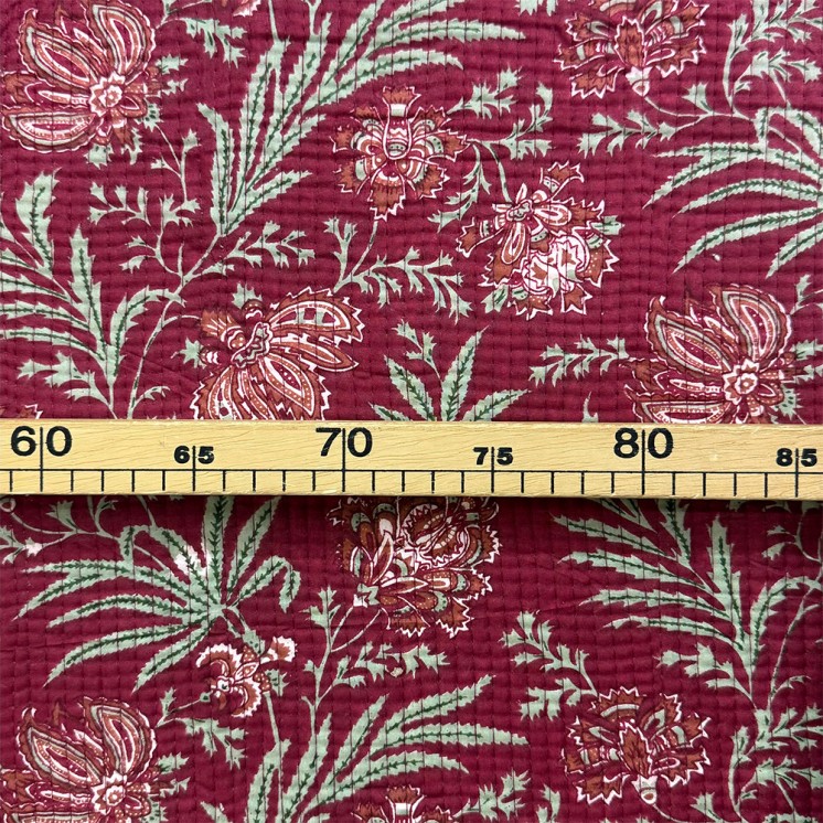 Matelassé imprimé indien - Marseille Textiles