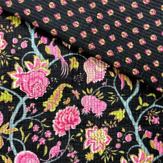 Matelassé imprimé indien - Marseille Textiles