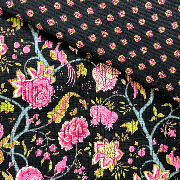 Matelassé imprimé indien - Marseille Textiles