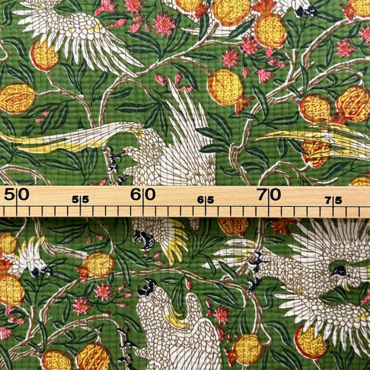 Matelassé imprimé indien - Marseille Textiles