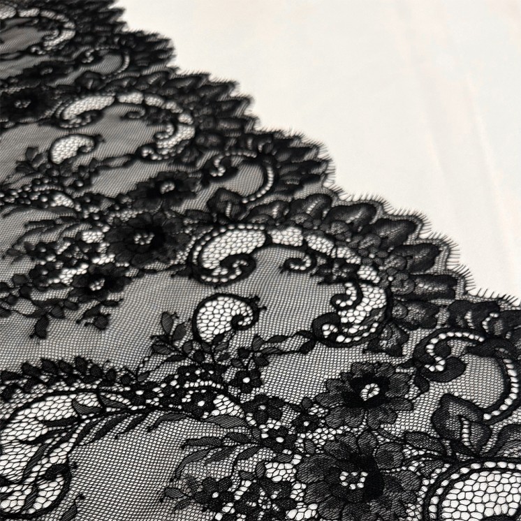 Coupon 3M Dentelle Chantilly Festonné - Marseille Texiles