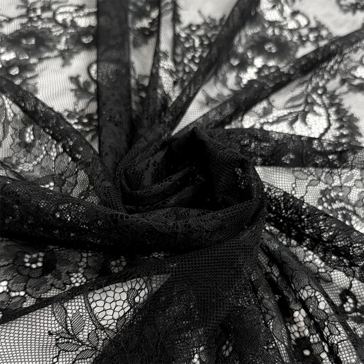 Coupon 3M Dentelle Chantilly Festonné - Marseille Texiles