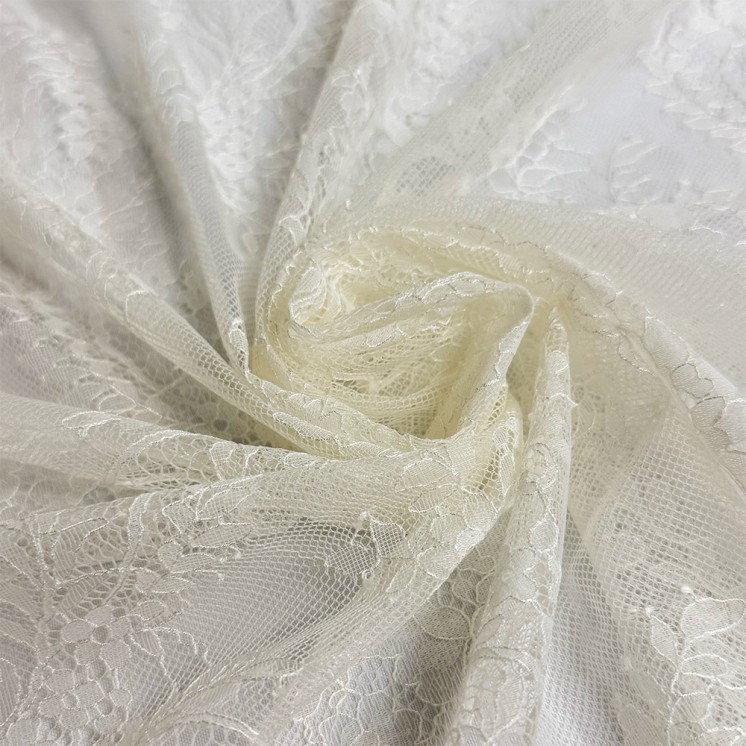 Coupon 3M Dentelle Chantilly Festonné - Marseille Texiles