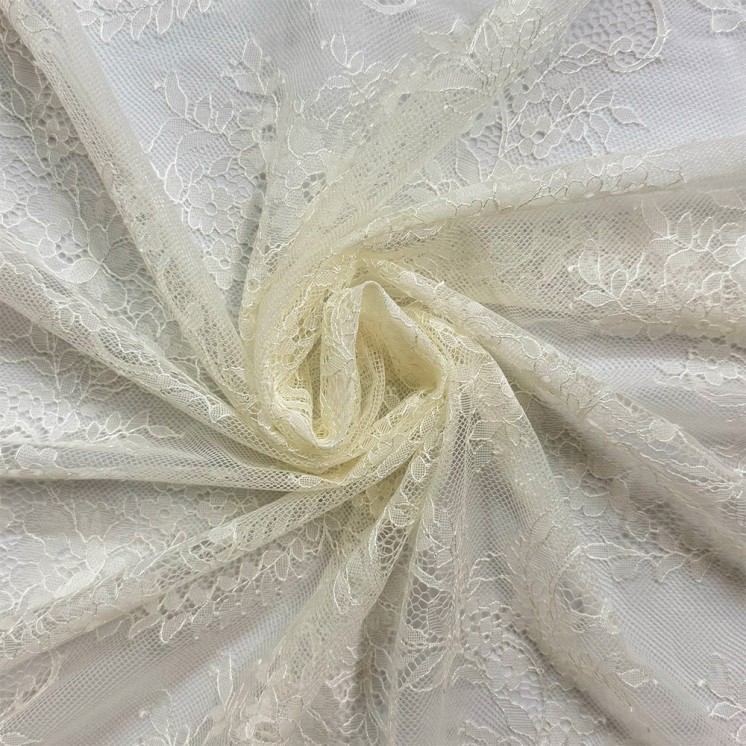 Coupon 3M Dentelle Chantilly Festonné - Marseille Texiles