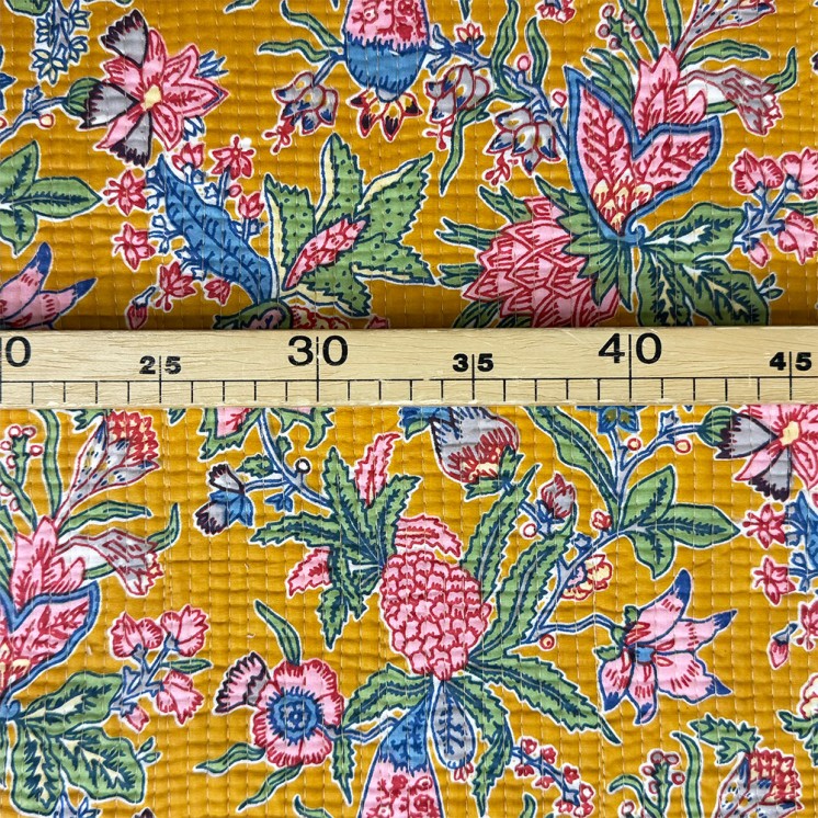 Matelassé imprimé indien - Marseille Textiles