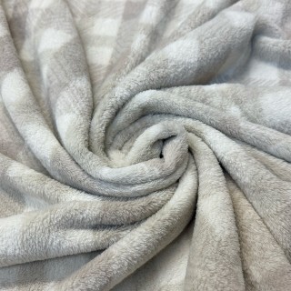 Polaire Doudou à Carreaux - Marseille Textiles