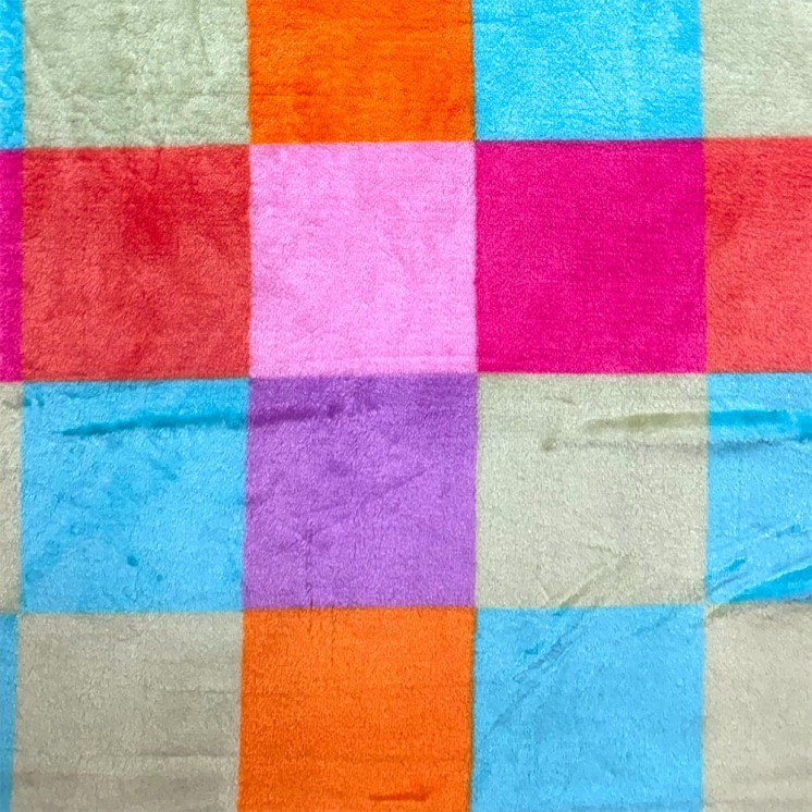 Polaire Doudou à Carreaux - Marseille Textiles
