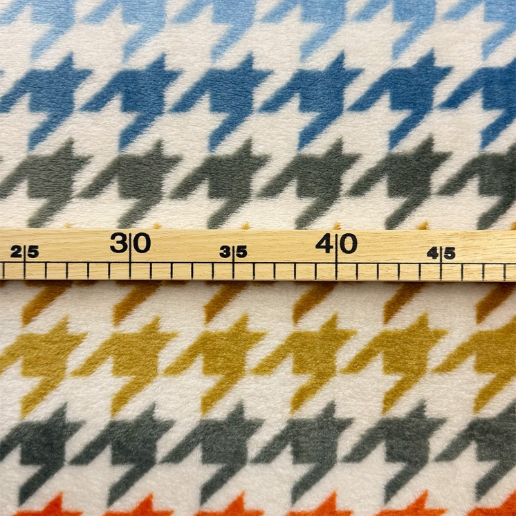 Polaire Doudou motif Pied-de-Poule - Marseille Textiles