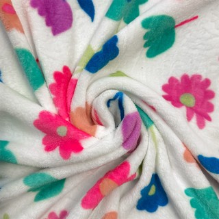 Polaire Doudou Fleurs - Marseille Textiles