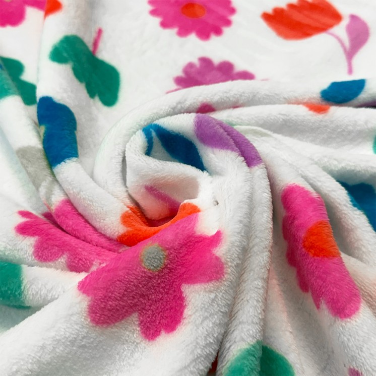 Polaire Doudou Fleurs - Marseille Textiles