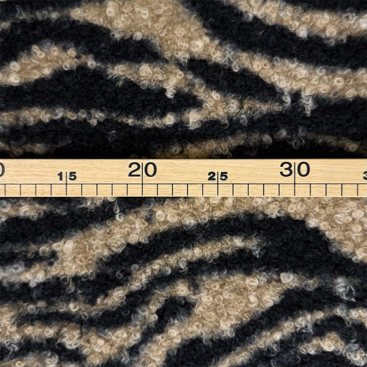 Tissu Bouclette Zébré - Marseille Textiles