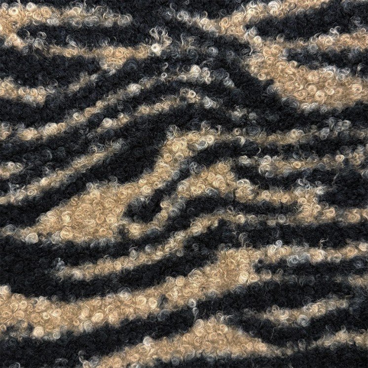 Tissu Bouclette Zébré - Marseille Textiles