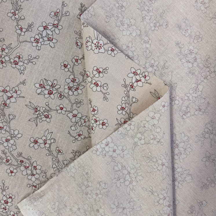 Cretonne Motif Fleurs de Cerisiers - Marseille Textiles