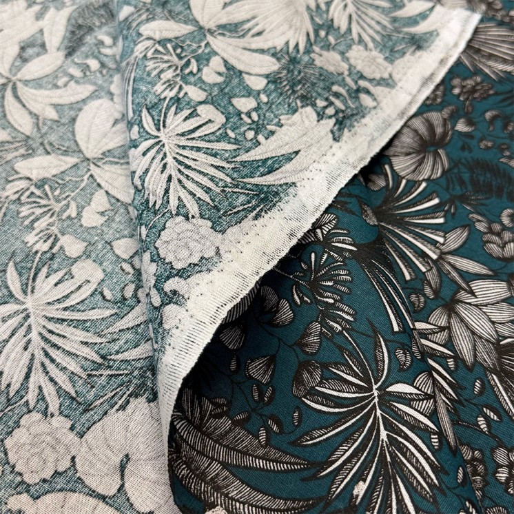 Cretonne Motifs Jungle - Marseille Textiles